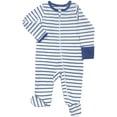 thumbnail image 1 of Wonder Nation Baby Boys or Girls Zip Front Footed Pajamas, Sizes Preemieie-6/9 Months, 1 of 2
