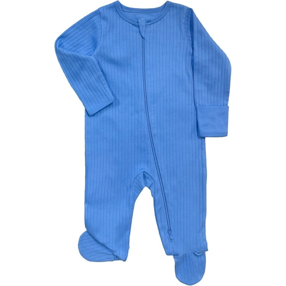 Wonder Nation Baby Gender Neutral Zip Front Footed Sleep N Play Pajamas, Sizes Preemie-6/9 Months