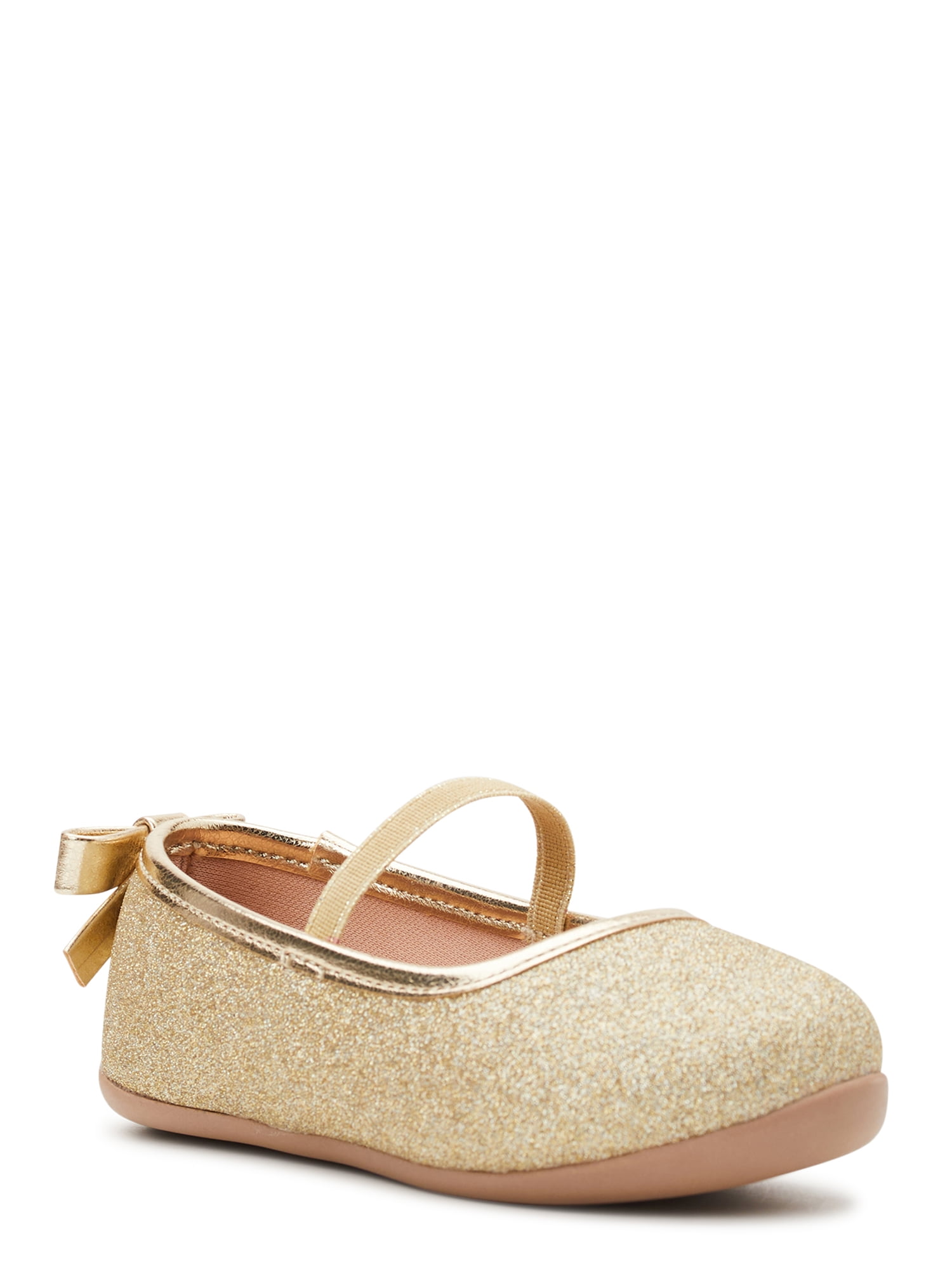 Wonder Nation Baby Girl Ballet Flat Shoes Sizes 2 6 Walmart