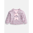 thumbnail image 1 of Wonder Nation Baby Girls' Bow Front Cardigan Sweater, Sizes 0M-24M, 1 of 3