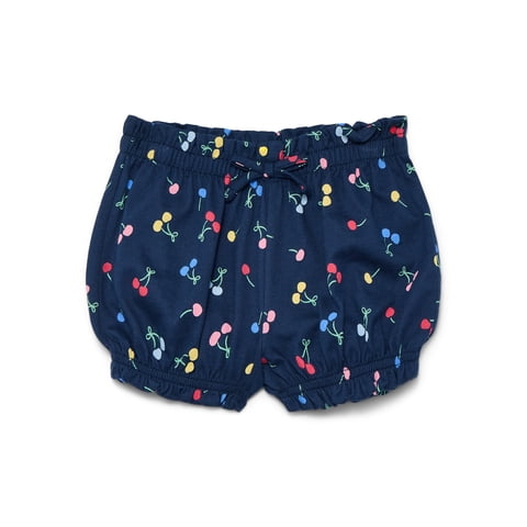 Wonder Nation Baby Girl Bubble Shorts, Sizes 0-24 Months