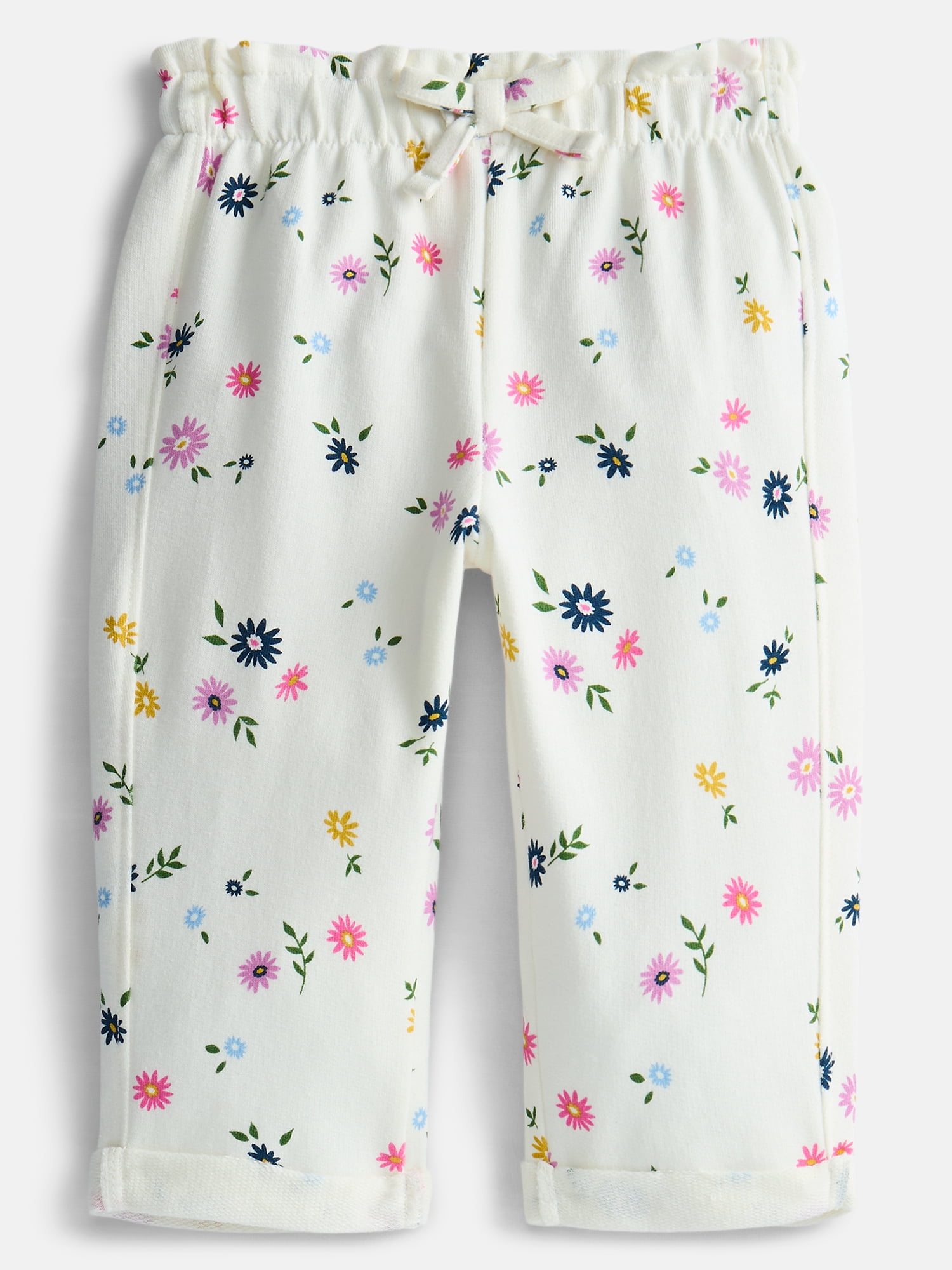 Wonder Nation Baby Girls French Terry Joggers, Sizes 0-24 Months