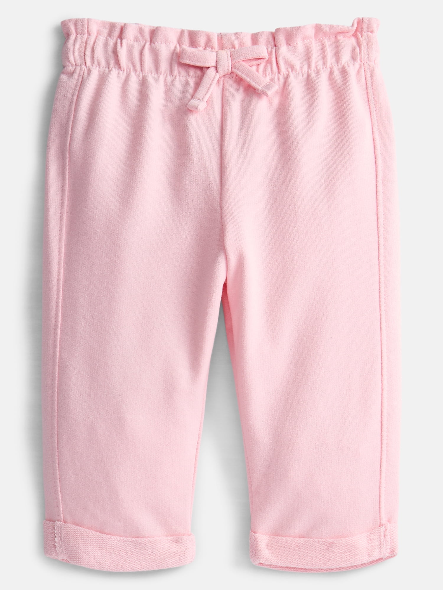 Wonder Nation Baby Girls French Terry Joggers, Sizes 0-24 Months
