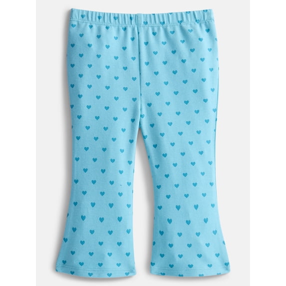 Wonder Nation Baby and Toddler Girls Flare Leggings, Sizes 0M-5T