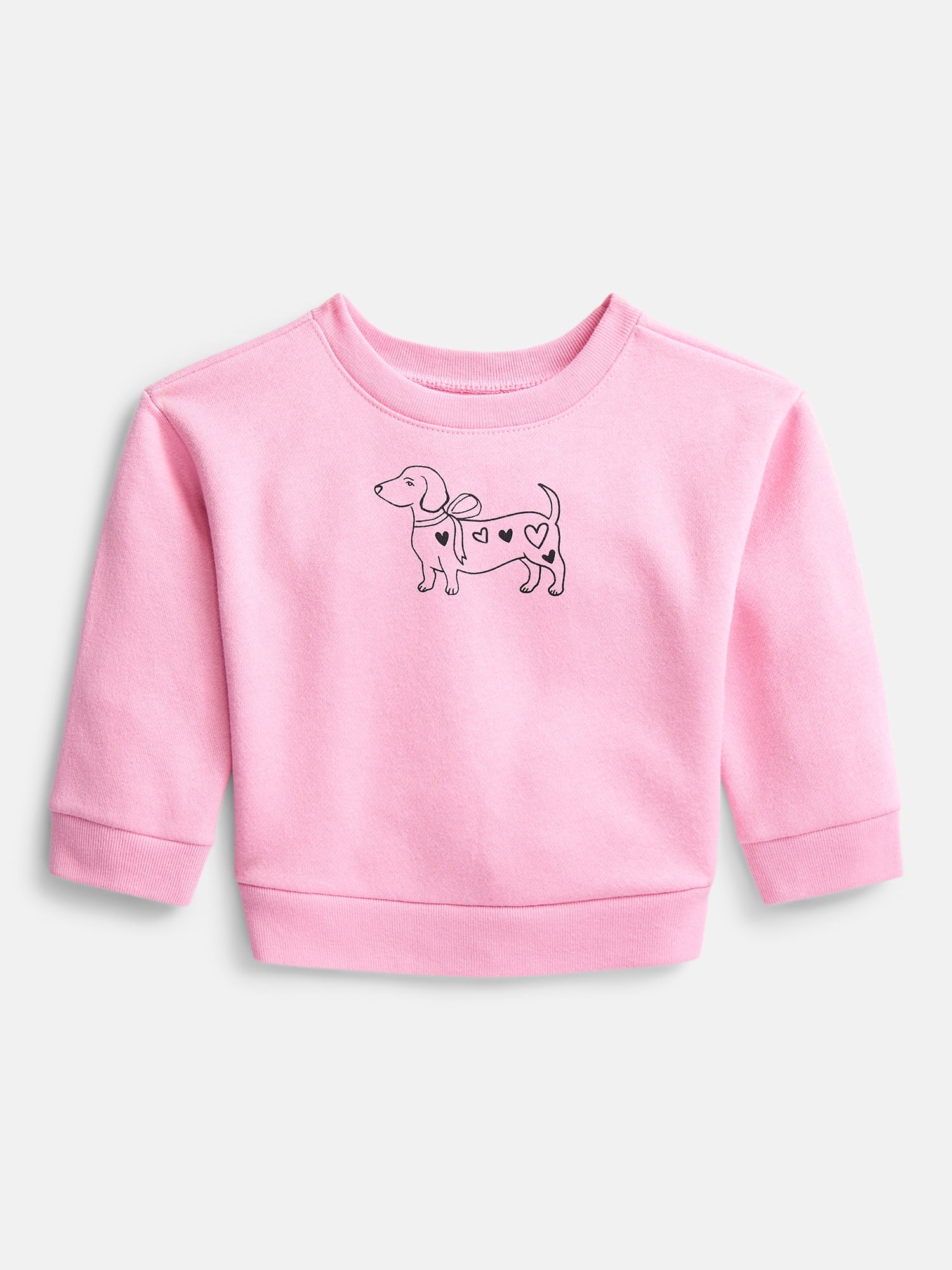 Wonder Nation Baby & Toddler Fleece Crewneck Sweatshirt, Sizes 6M-5T