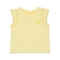 thumbnail image 1 of Wonder Nation Baby Girl Flutter Tee, Sizes 0-24 Months, 1 of 3