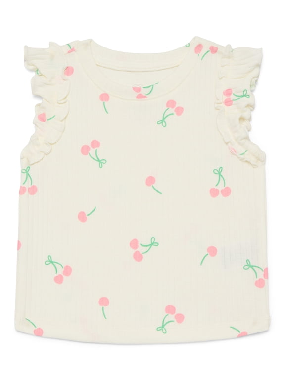 Baby Girls Flutter-Sleeve Tee, Sizes 0-24 Months