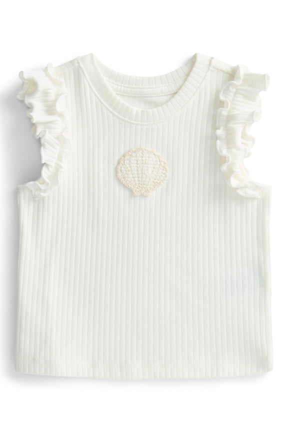 Baby Girls Flutter Tee, Sizes 0M-24M