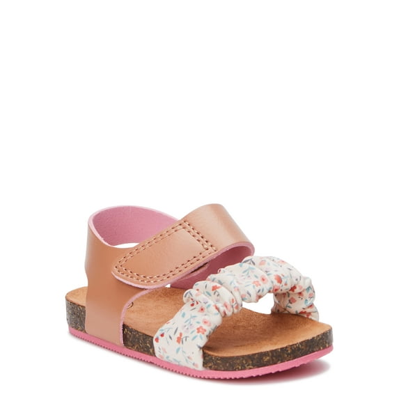 Wonder Nation Baby Girl Footbed Sandals, Sizes 2-6