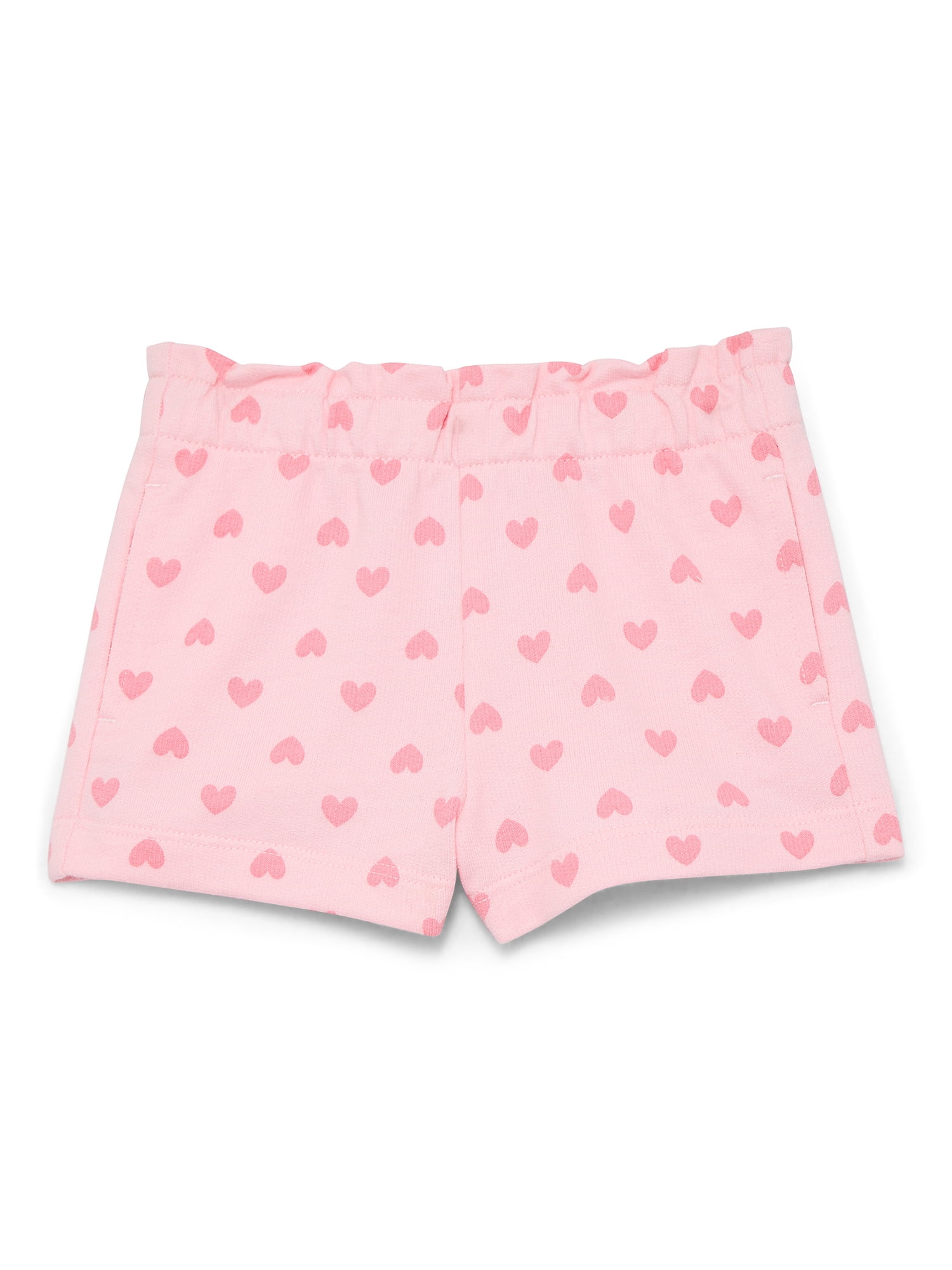 Wonder Nation Baby Girl Pocket French Terry Shorts, Sizes 0-24 Months