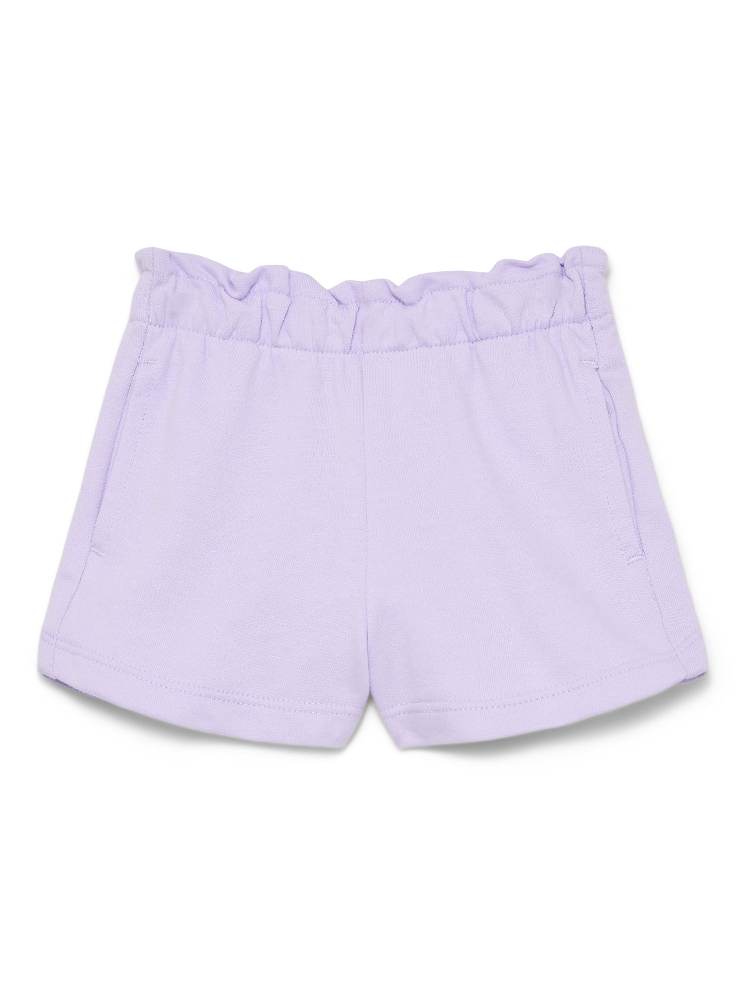 Wonder Nation Baby Girl Pocket French Terry Shorts, Sizes 0-24 Months