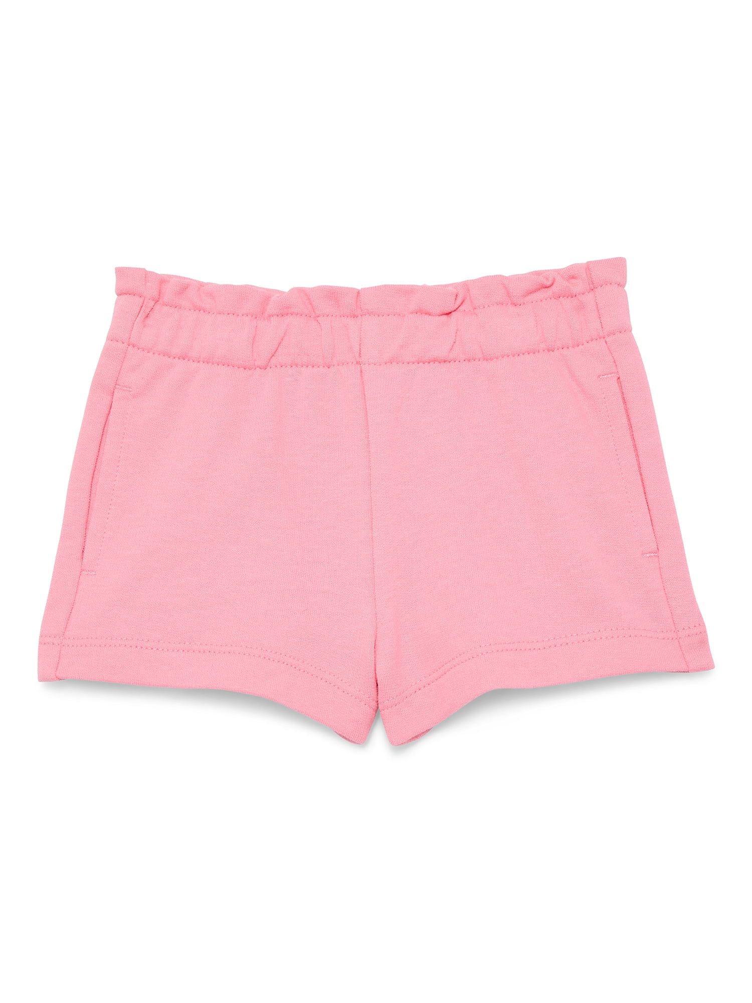 Wonder Nation Baby Girl Pocket French Terry Shorts, Sizes 0-24 Months
