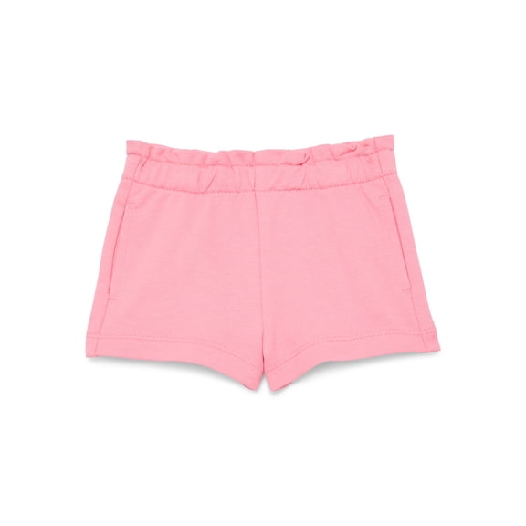 Wonder Nation Baby Girl Pocket French Terry Shorts, Sizes 0-24 Months
