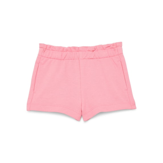 Wonder Nation Baby Girl Pocket French Terry Shorts, Sizes 0-24 Months