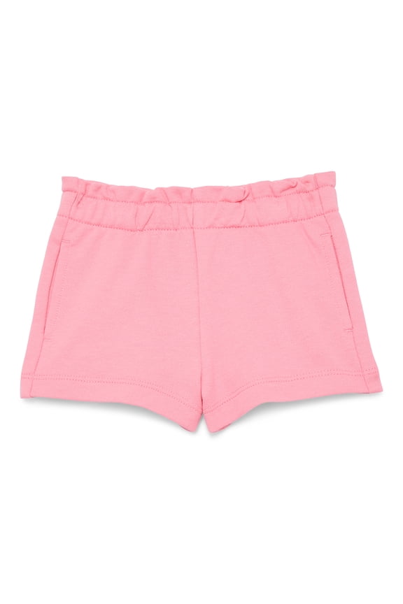 Baby Girl Pocket French Terry Shorts, Sizes 0-24 Months