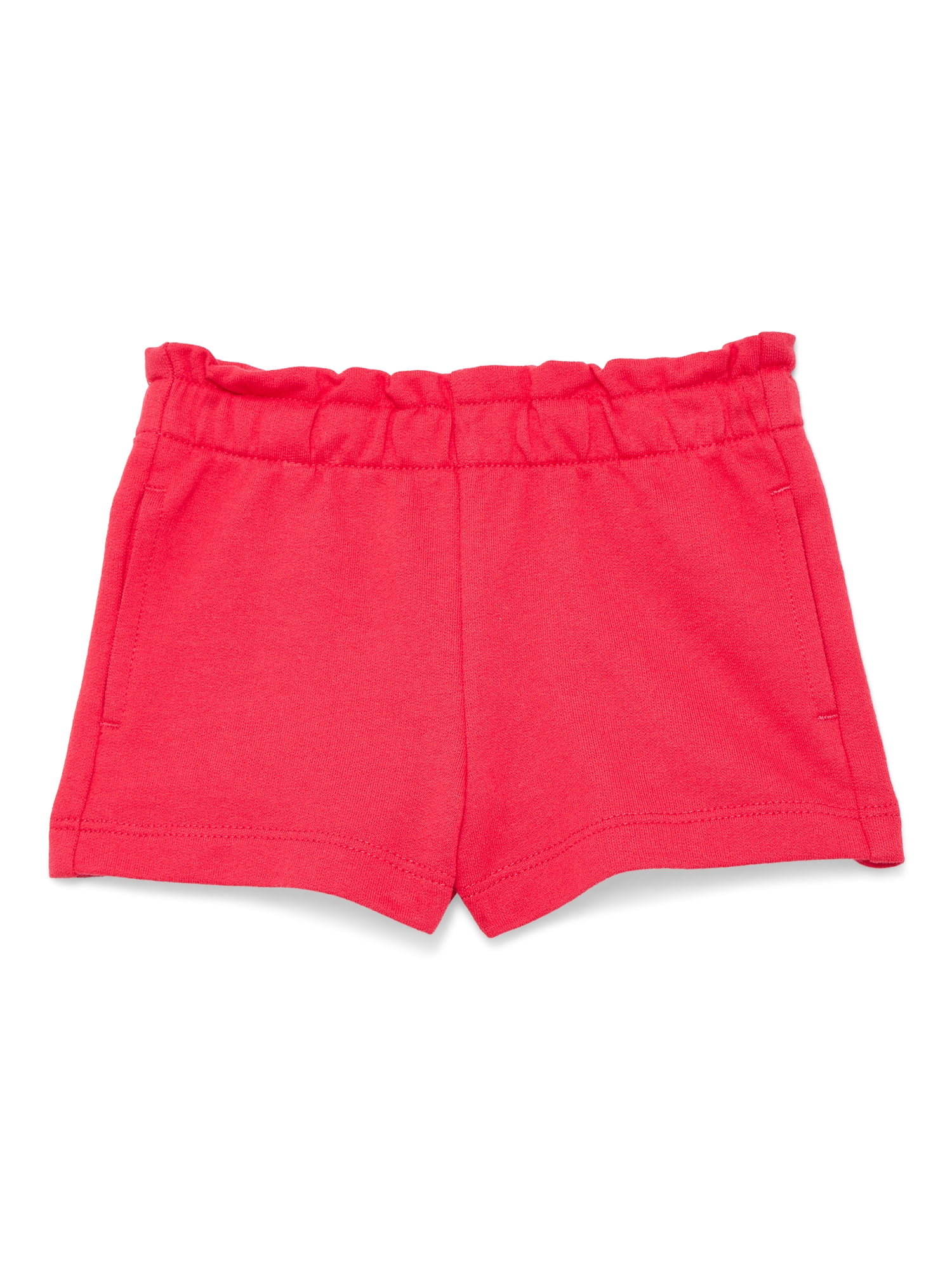 Wonder Nation Baby Girl Pocket French Terry Shorts, Sizes 0-24 Months