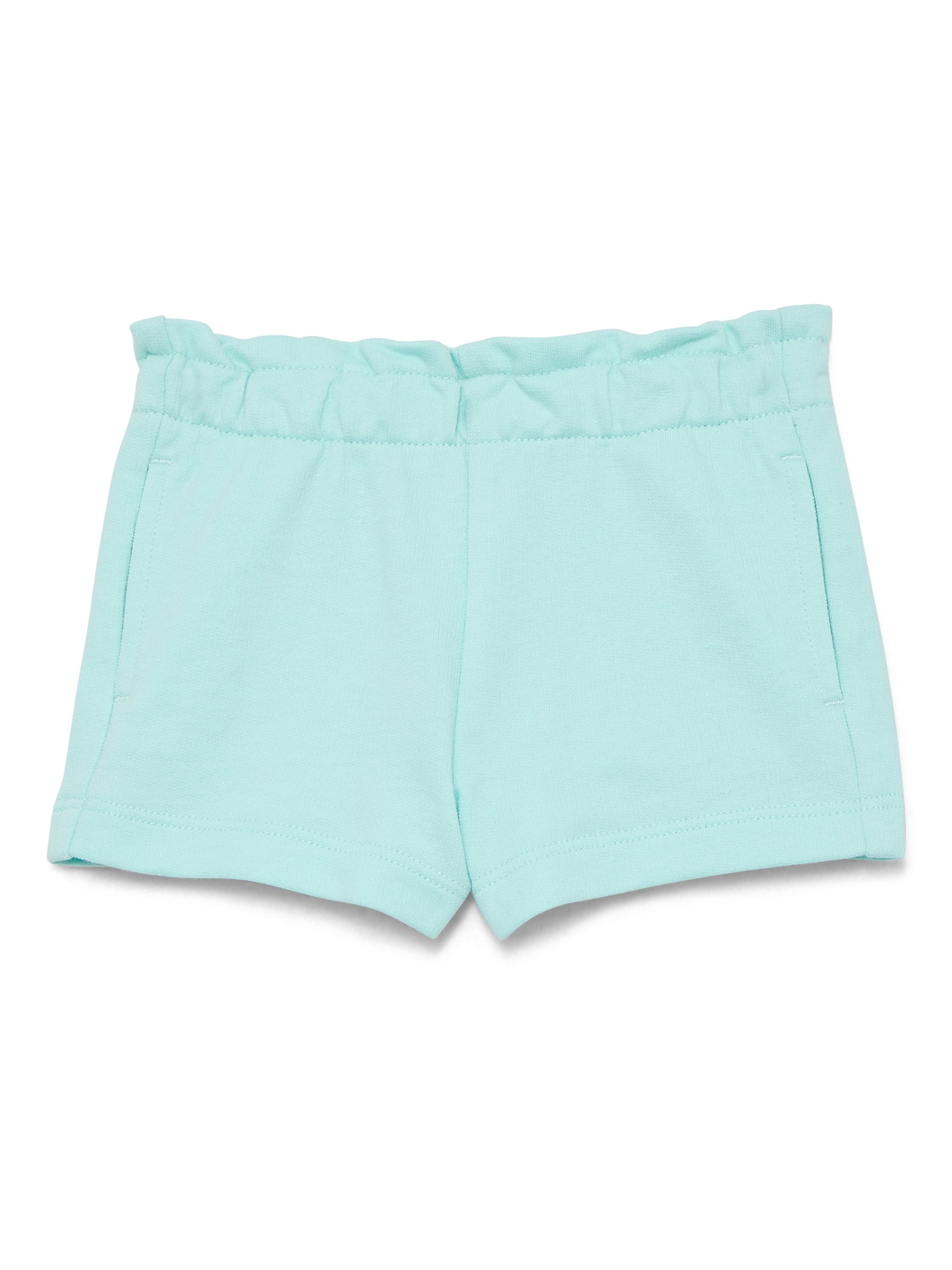 Wonder Nation Baby Girl Pocket French Terry Shorts, Sizes 0-24 Months
