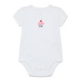 thumbnail image 1 of Wonder Nation Baby Girl Short Sleeve Bodysuit, Sizes 0-24 Months, 1 of 3