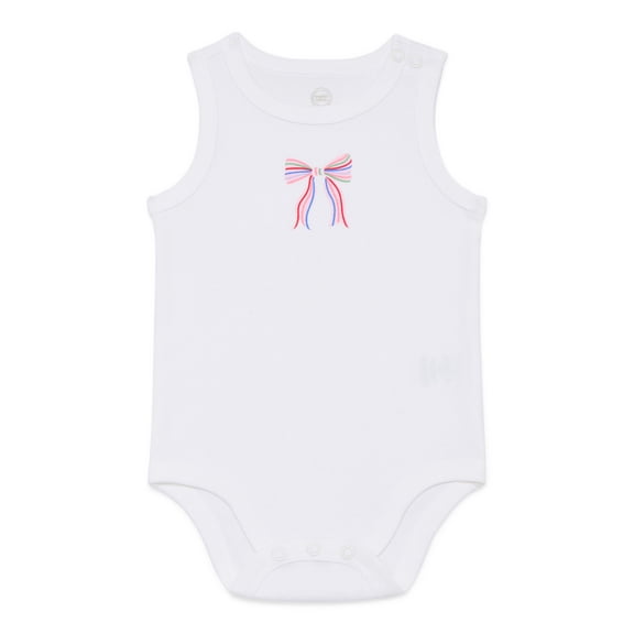 Wonder Nation Baby Girls Tank Bodysuit, Sizes 0-24 Months
