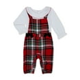 thumbnail image 1 of Wonder Nation Baby Girl Holiday Jumpsuit Outfit Set, 2 Pieces, Sizes 0/3-24 Months, 1 of 9