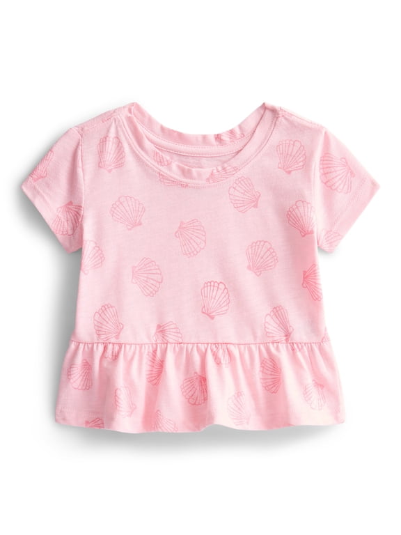 Baby Girls Peplum Tee, Sizes 0M-24M