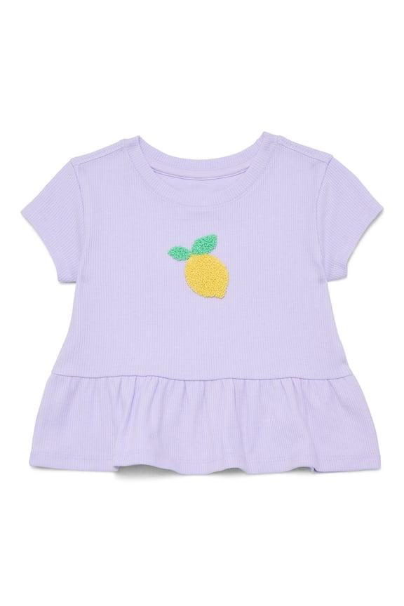 Baby Girl Peplum Tee, Sizes 0-24 Months