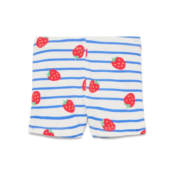 Wonder Nation Baby Girl Bike Shorts, Sizes 0-24 Months