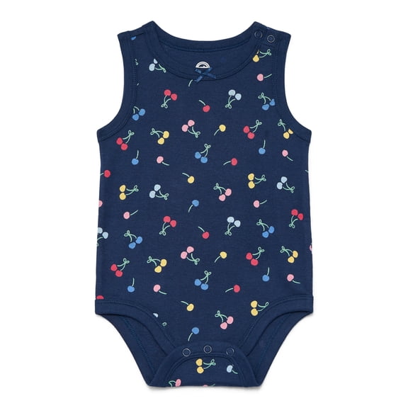 Wonder Nation Baby Girls Tank Bodysuit, Sizes 0-24 Months