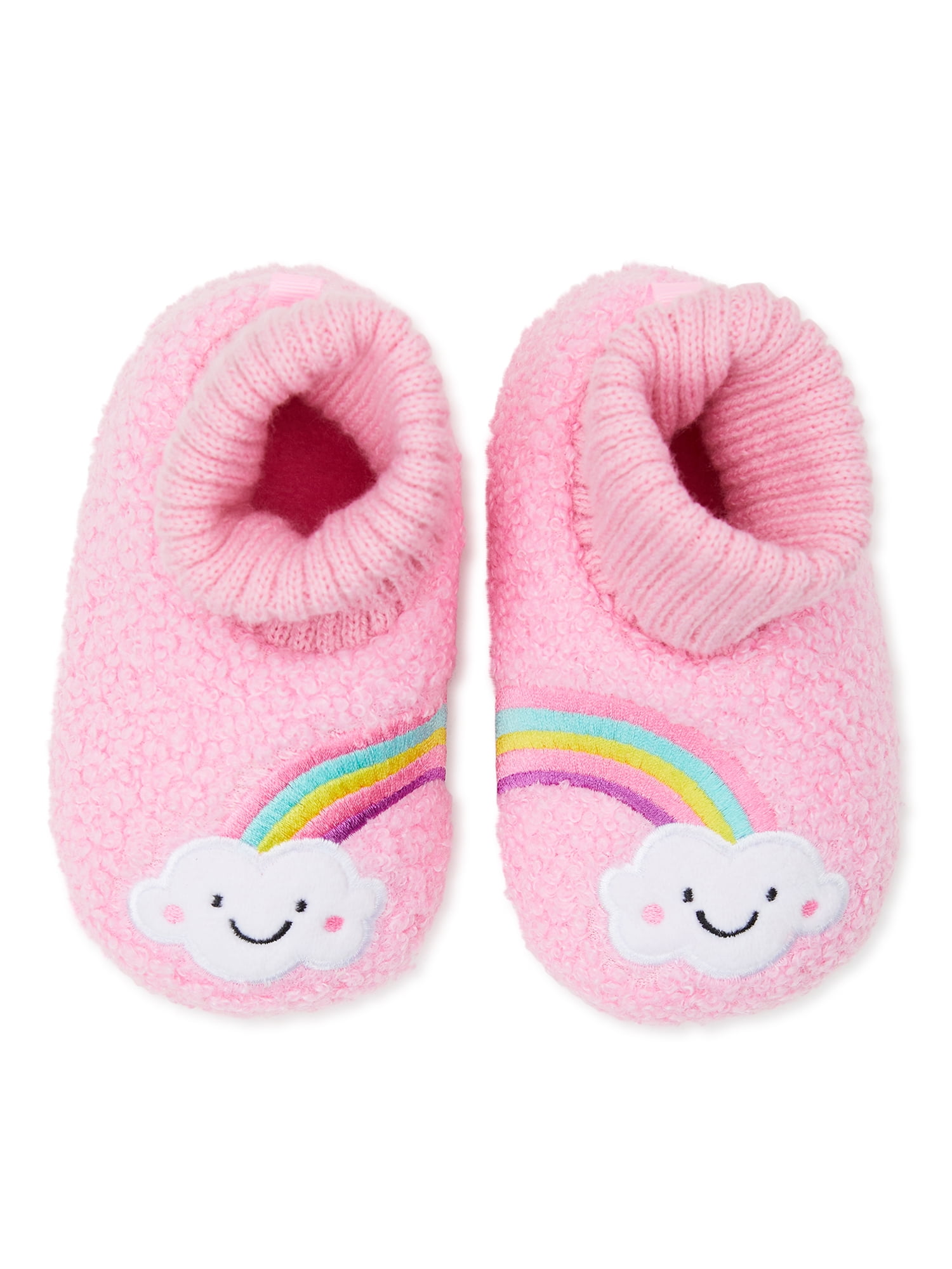 Wonder Nation Baby Girl Rainbow Slipper, Sizes 2-6