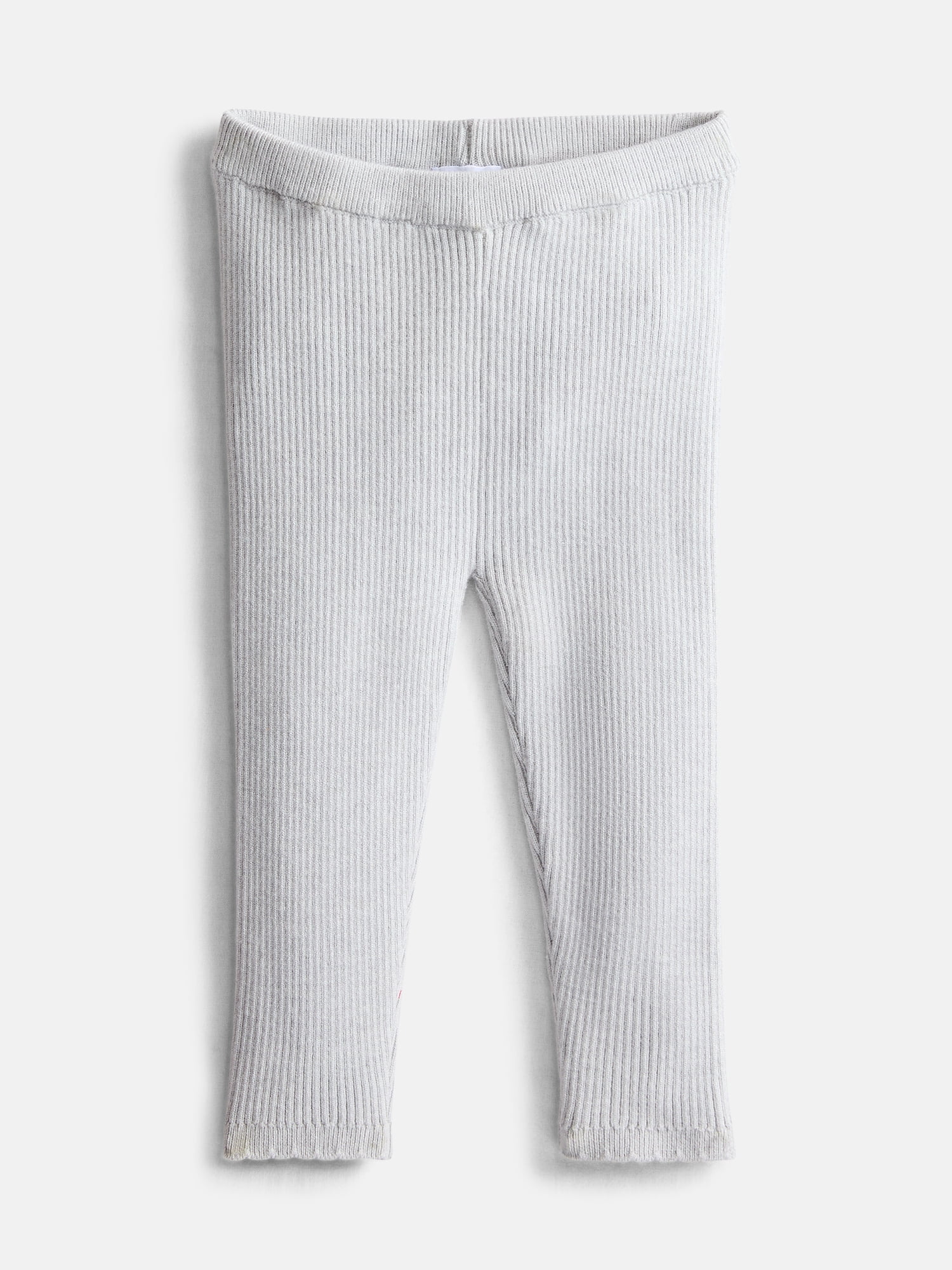 Wonder Nation Baby Girls Ribbed Knit Leggings, Sizes 0-24M