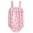 thumbnail image 1 of Wonder Nation Baby Girls' Ruffle Print Tank Romper, Sizes 0M-24M, 1 of 3