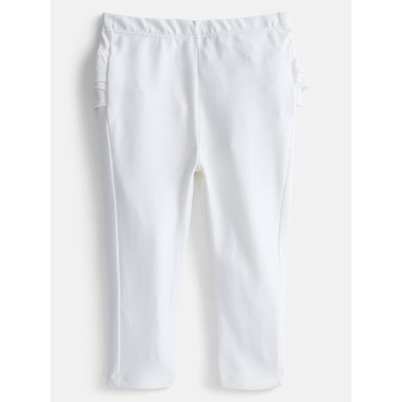 Wonder Nation Baby Girls Ruffle Leggings, Sizes 0-24M