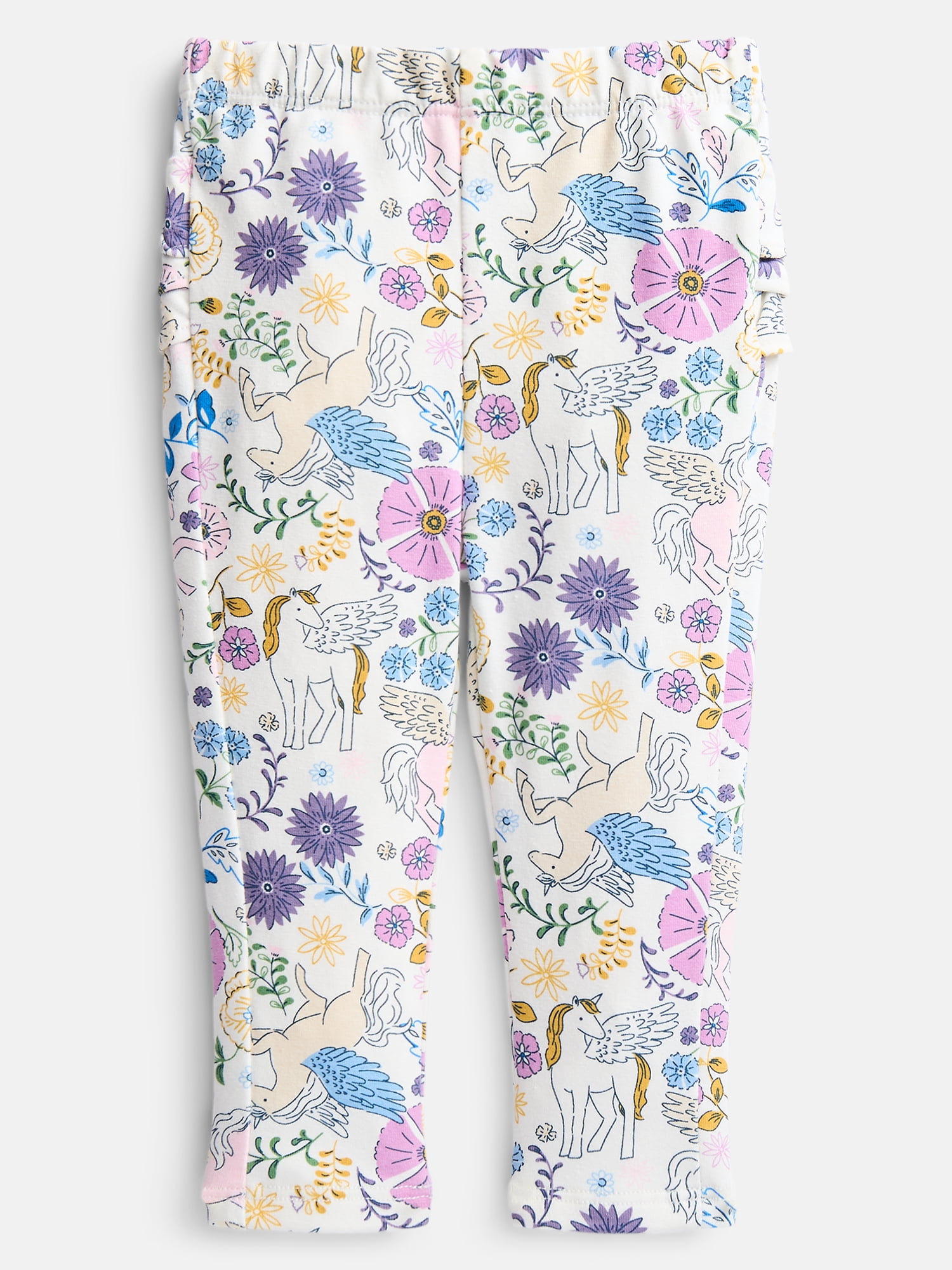 Wonder Nation Baby Girls Ruffle Leggings, Sizes 0-24M