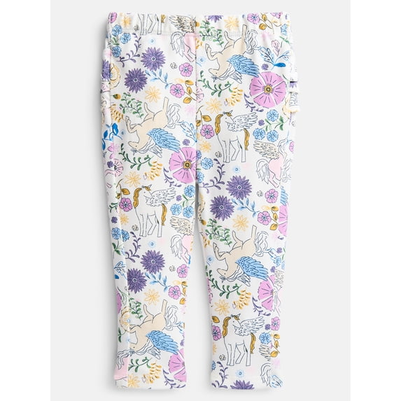 Wonder Nation Baby Girls Ruffle Leggings, Sizes 0-24M