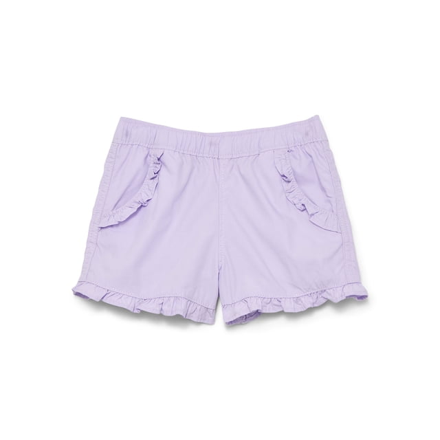 Wonder Nation Baby Girl Ruffle Pocket Shorts, Sizes 0-24 Months