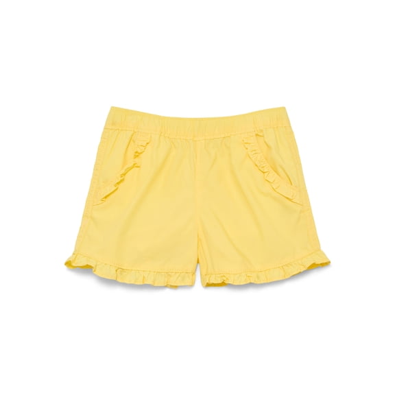 Wonder Nation Baby Girl Ruffle Pocket Shorts, Sizes 0-24 Months