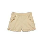 Baby Girls Ruffle Pocket Shorts, 100% Cotton, Sizes 0M-24M