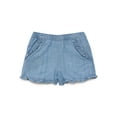 thumbnail image 1 of Wonder Nation Baby Girl Ruffle Pocket Shorts, Sizes 0-24 Months, 1 of 3