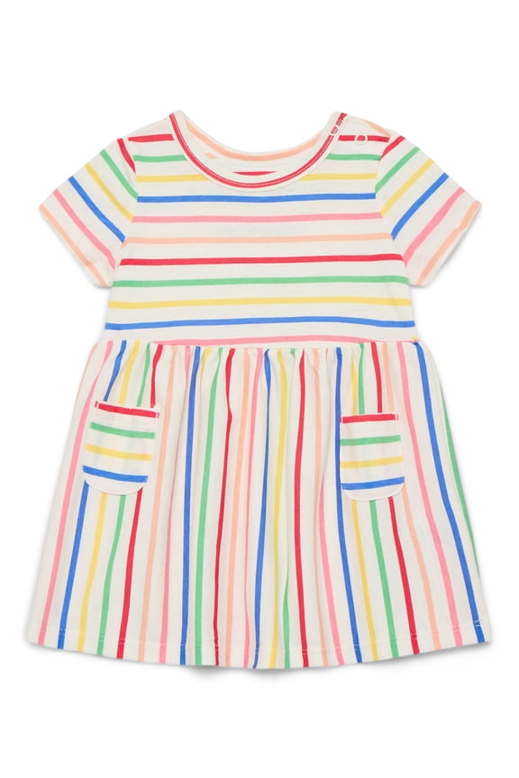 Baby Girl Short Sleeve Dress, Sizes 0-24 Months