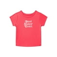 thumbnail image 1 of Wonder Nation Baby Girls Crewneck Tee with Short Sleeves, Sizes 0/3M-24M, 1 of 3
