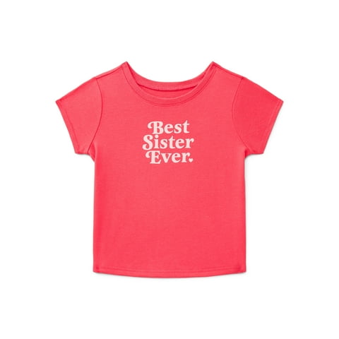 Baby Girls Crewneck Short Sleeve Tee, Sizes 0/3M-24M