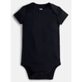 thumbnail image 1 of Wonder Nation Baby Girls' Bodysuit with Short Sleeves, Sizes 0M-24M, 1 of 3