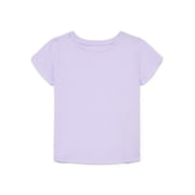 Baby Girls Crewneck Tee with Short Sleeves, Sizes 0/3M-24M