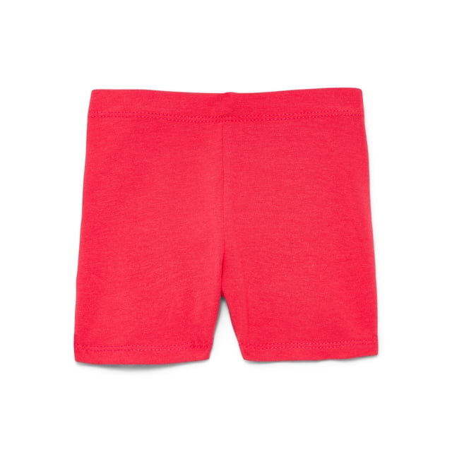 Wonder Nation Baby Girl Bike Shorts, Sizes 0-24 Months