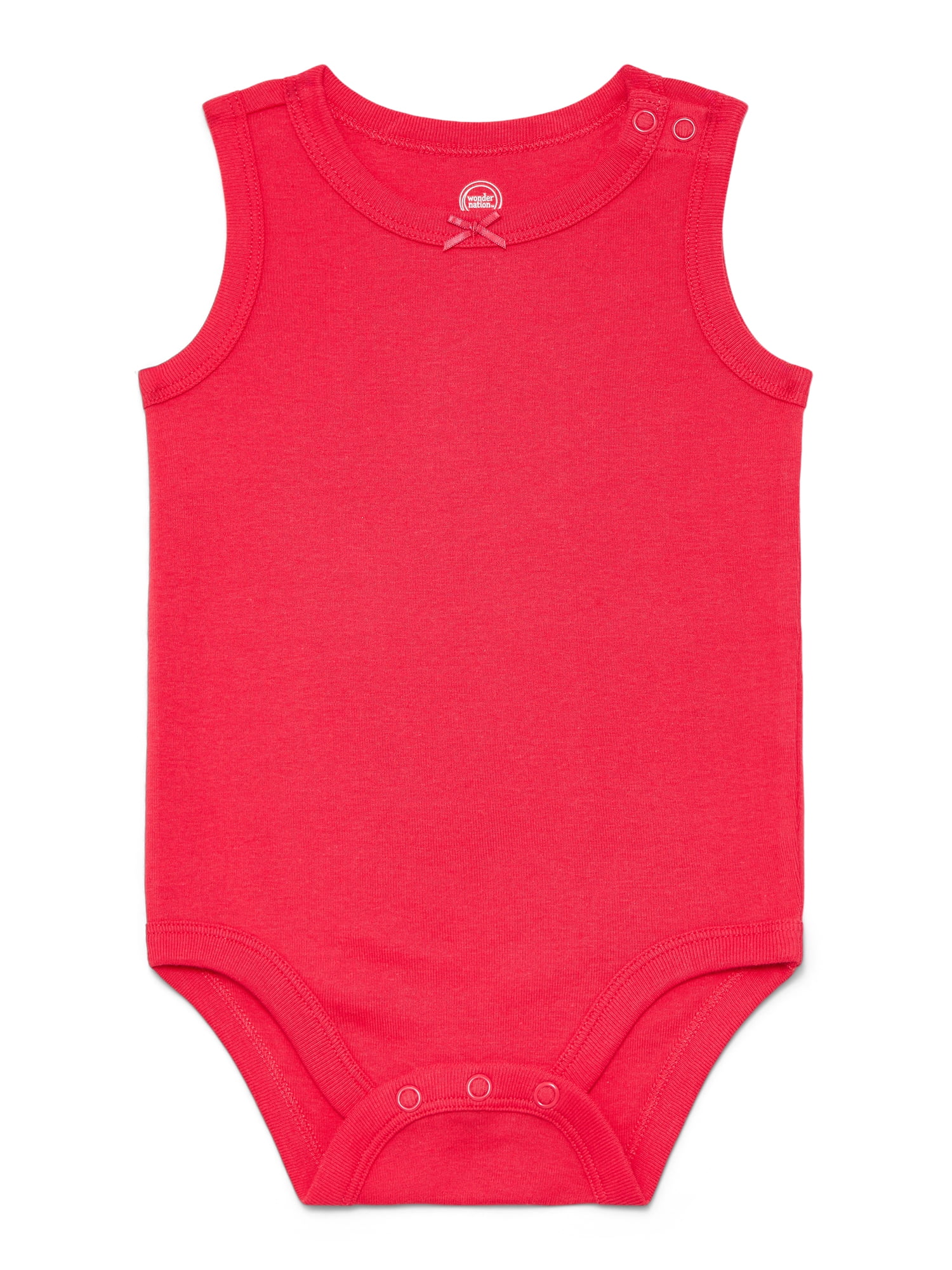 Wonder Nation Baby Girls Tank Bodysuit, Sizes 0-24 Months