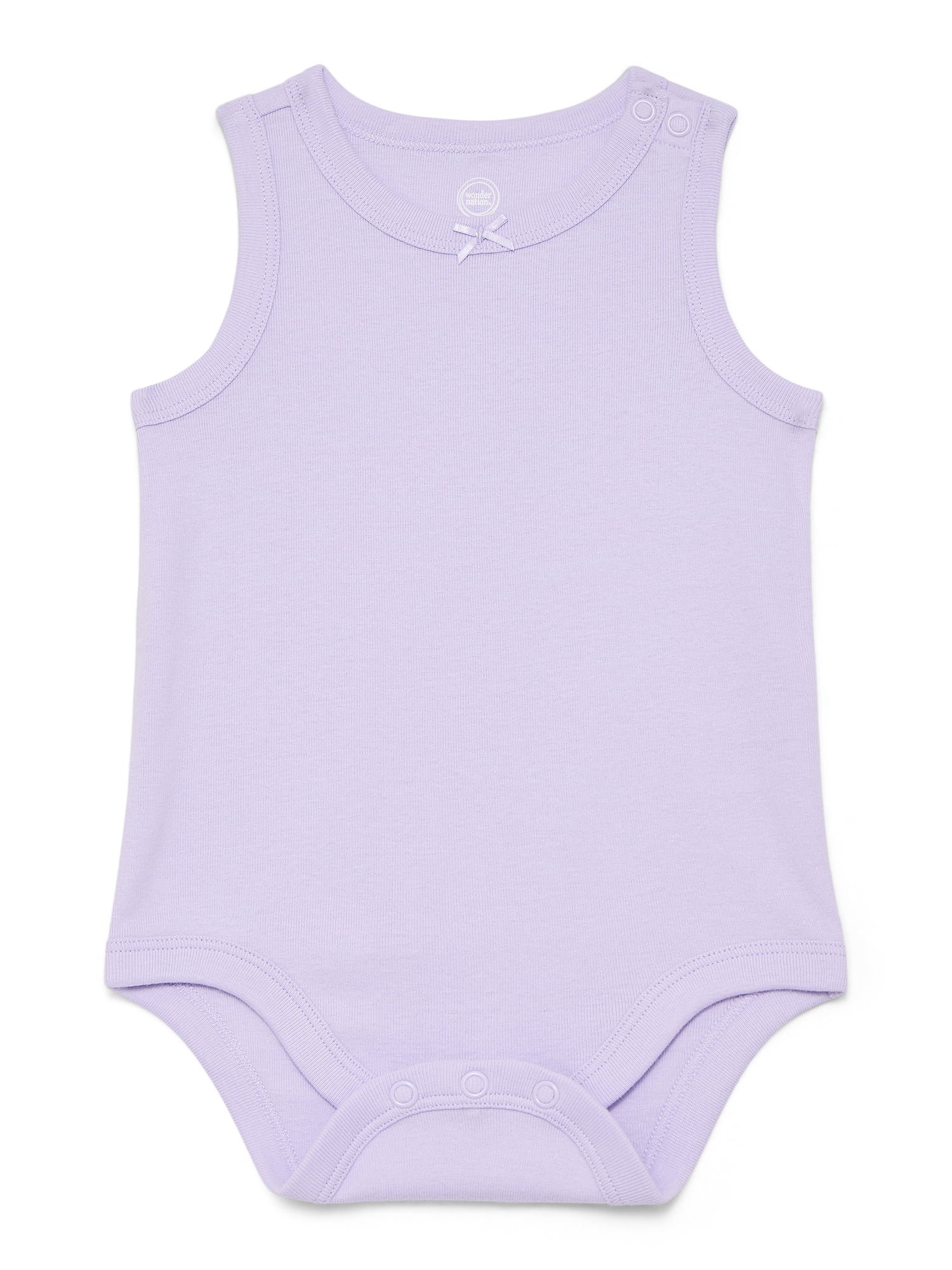Wonder Nation Baby Girls Tank Bodysuit, Sizes 0-24 Months