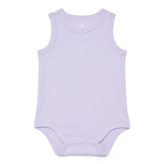 Wonder Nation Baby Girls Tank Bodysuit, Sizes 0-24 Months