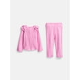 thumbnail image 1 of Wonder Nation Baby Girls Sweater Knit Top and Pants Set, 2 Piece, Sizes 0-3M-24M, 1 of 5