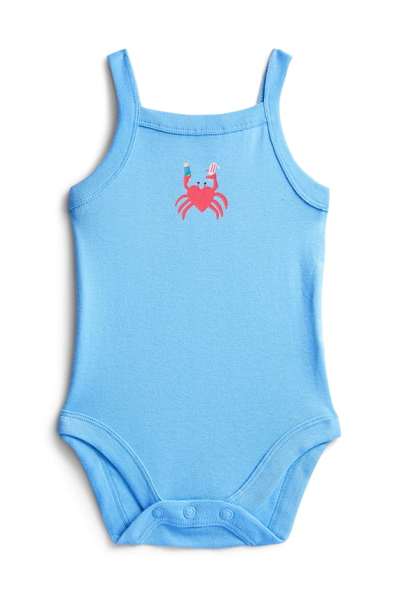 Baby Girl Tank Bodysuit, Sizes 0-24 Months