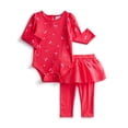 thumbnail image 1 of Wonder Nation Baby Girls' Bodysuit and Tulle Skeggings Set, 2-Piece, Sizes 0/3M-24M, 1 of 3